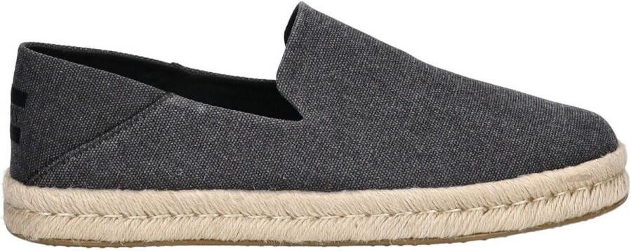 TOMS Shoes Toms Santiago Recycled Cotton Canvas Black Slip-on - Foto 8