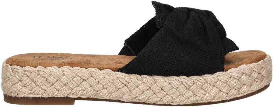 TOMS Women's Abby Slide Sandalen beige zwart