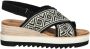 TOMS Diana Crossover Sandalen Dames Zwart - Thumbnail 3