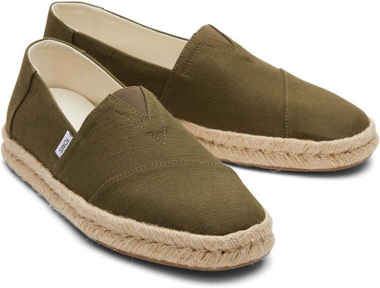 TOMS Espadrilles Alp Rope 2.0 10019899 Olive Recycled Cotton Slubby Woven - Foto 10