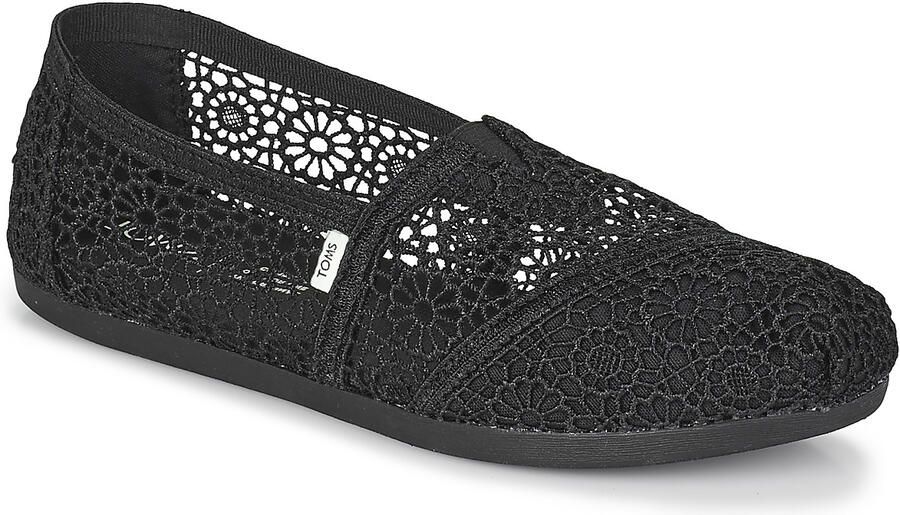 TOMS Alpargata Met Kant Black Moroccan Crochet - Foto 8