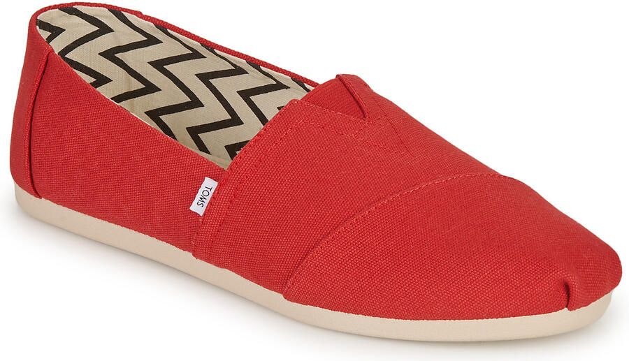 TOMS RED RECYCLED COTTON CANVAS Rood - Foto 3