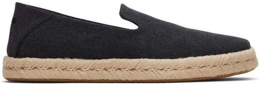 TOMS Espadrilles Santiago 10019869 Black Recycled Cotton Canvas 3128 - Foto 14