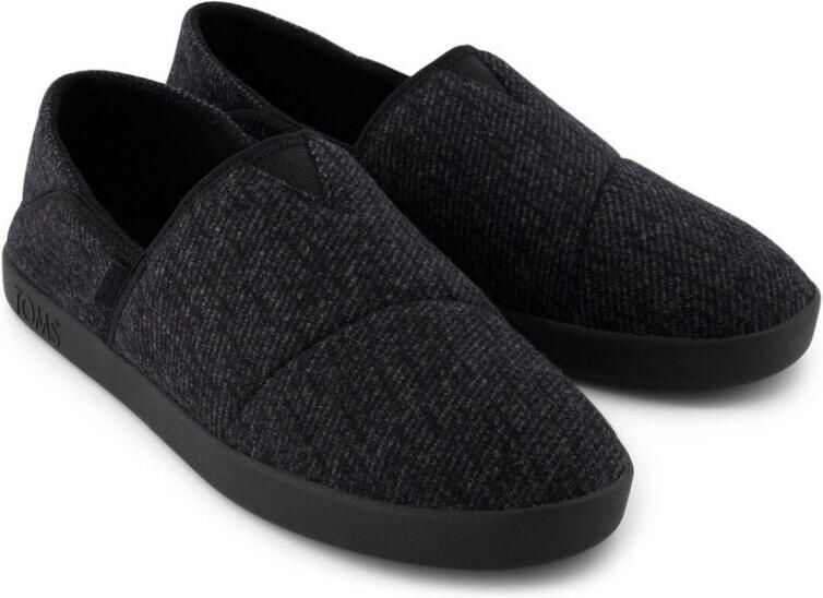 TOMS Instappers Camden 10021377 Black Cozy Twill