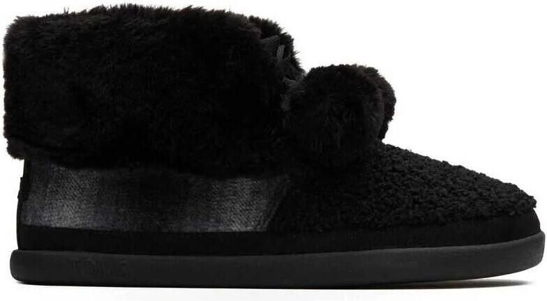 TOMS Laarzen celeste black faux shearling plaid pantoffel