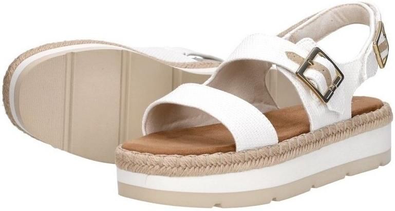TOMS Giana Sandalen Plat Wit - Foto 7