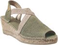 Toni Pons Breda-V Dames Espadrilles Caqui Vintage - Groen
