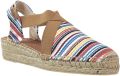 Toni Pons Veganistische espadrille van gestreept katoen voor dames met sleehak VINAROS - Multicolor
