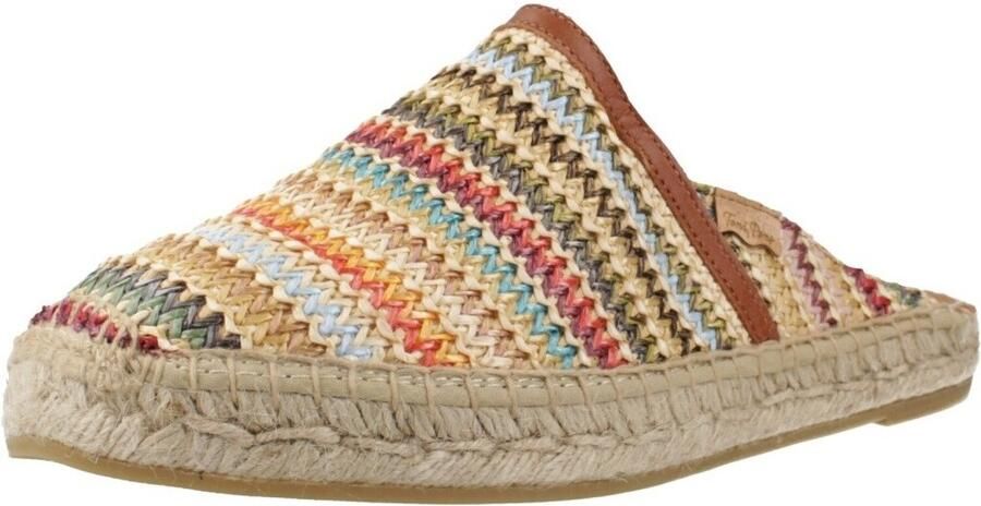 Toni Pons Dames espadrilles in muiltjesstijl van veelkleurig raffia DENISE-NM - Foto 2