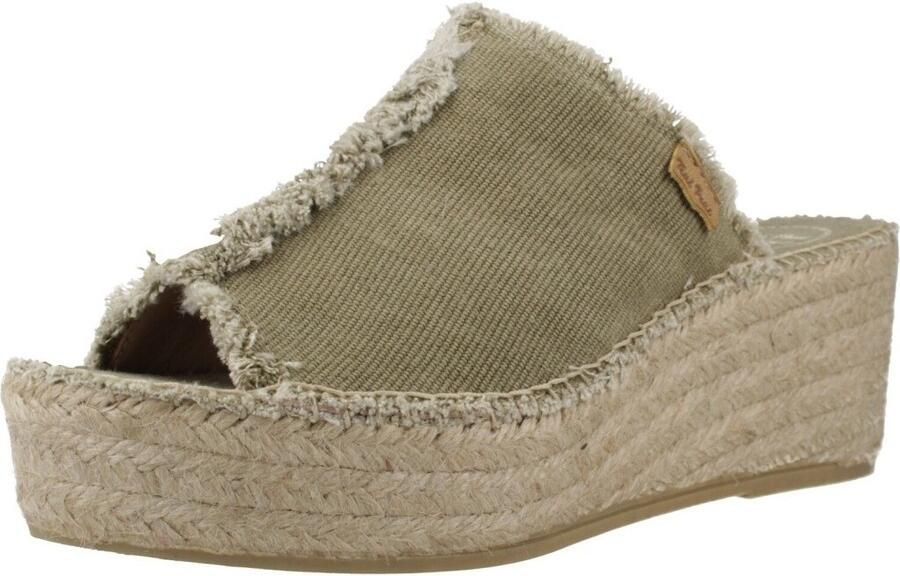 Toni Pons Itaca Dames Espadrilles Caqui | Groen | Textiel - Foto 2