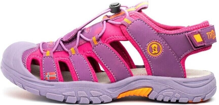 Trollkids Kid's Kvalvika Sandal Sandalen purper roze - Foto 4