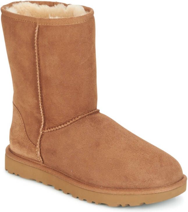 UGG Klassieke laarzen Heren Boots Laarzen Herenschoenen Suède Classic short Cognac - Foto 12