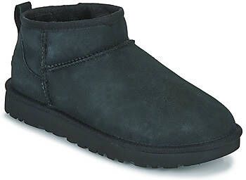 UGG Vachtlaarzen Dames W Classic Ultra Mini Suède Zwart - Foto 5