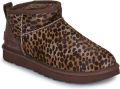 UGG Boots zonder sluiting CLASSIC ULTRA MINI CASPIAN Instaplaarzen snowboots winterschoen in leo-look - Bruin