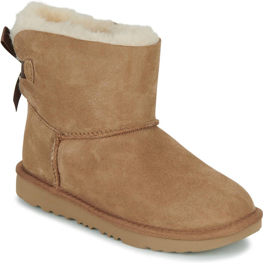 Ugg Dameslaarzen van omgekeerd schapenleer en suède voor herfst winter Beige Dames - Foto 9