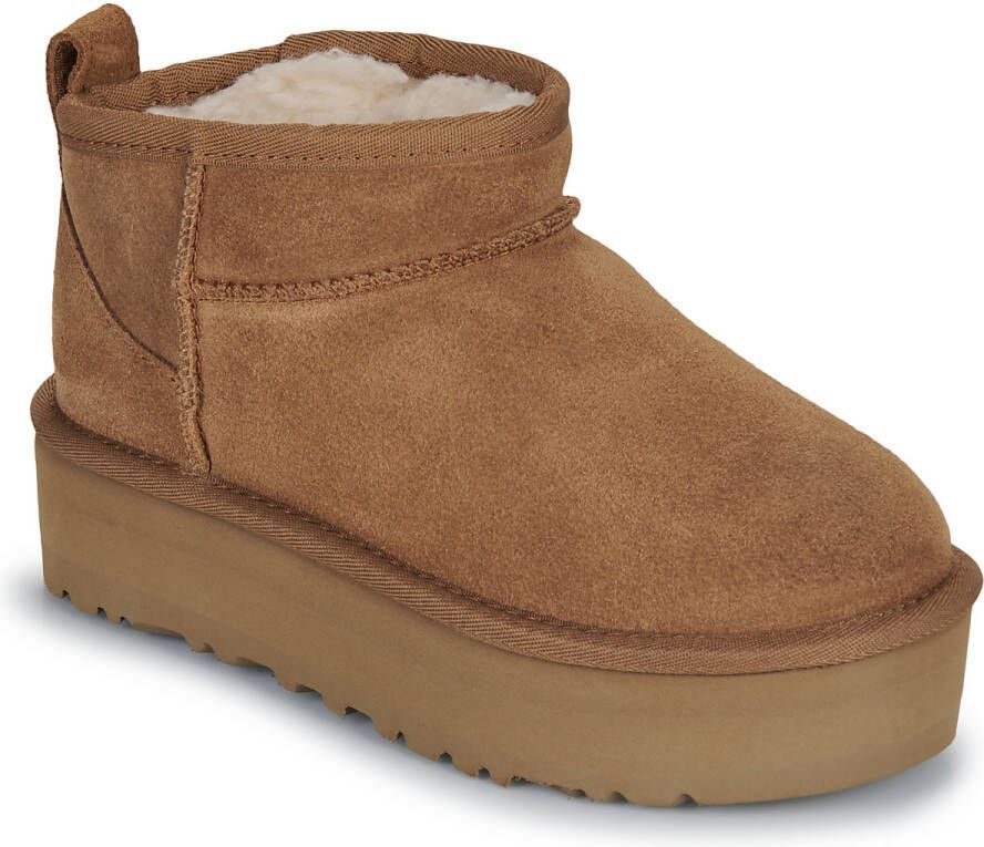 Ugg Classic Ultra Mini Platform-laars voor kinderen in Brown
