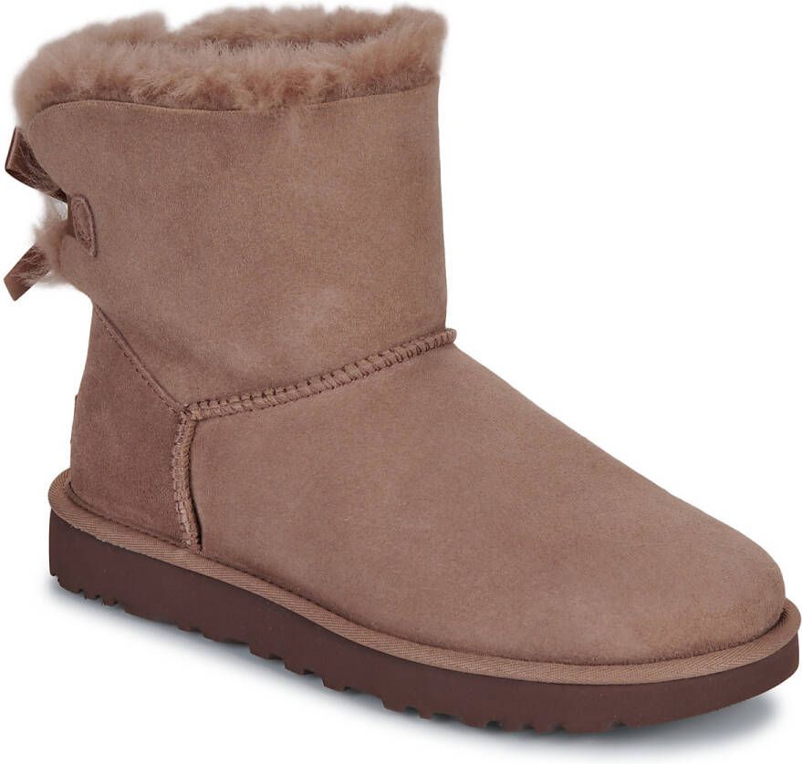 Ugg Mini Bailey Bow II-laars voor dames in Rocky Oak - Foto 2