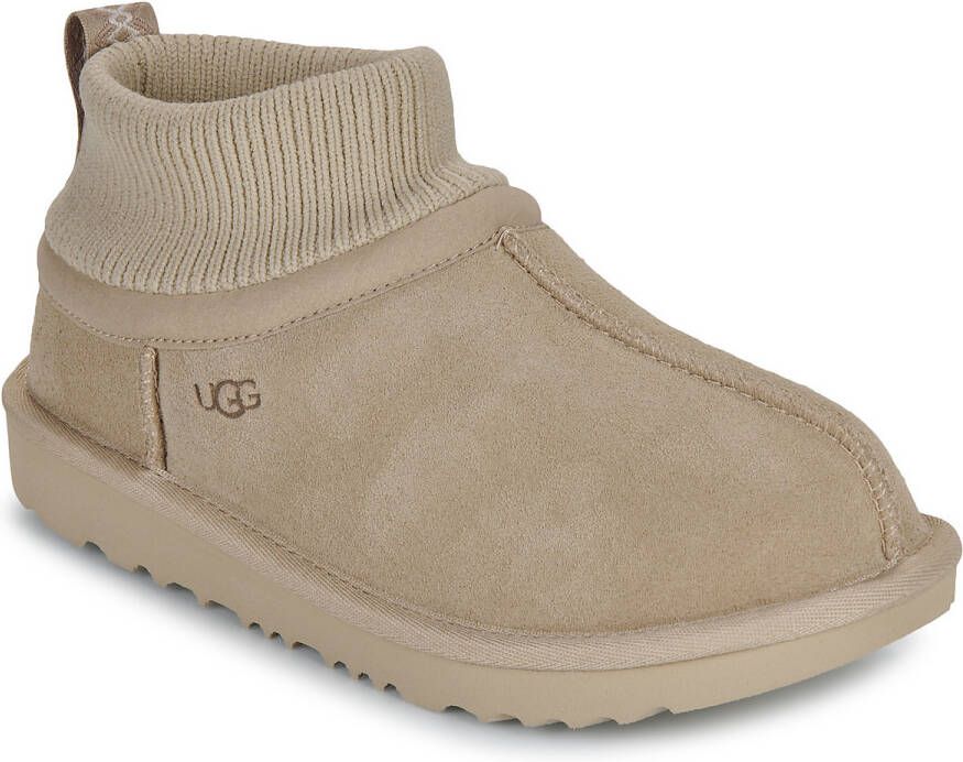 Ugg Classic Ultra Mini Stretch Cuff-laars voor Grote Kinderen in Brown
