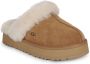 UGG Pantoffels Dames Sloffen Instappers Suède Harde zool Dichte hiel Disquette Cognac - Thumbnail 4