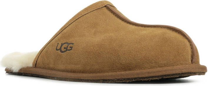 UGG Pantoffels Heren Sloffen Instappers Wol Harde zool Open hiel 1101111 Cognac - Foto 18