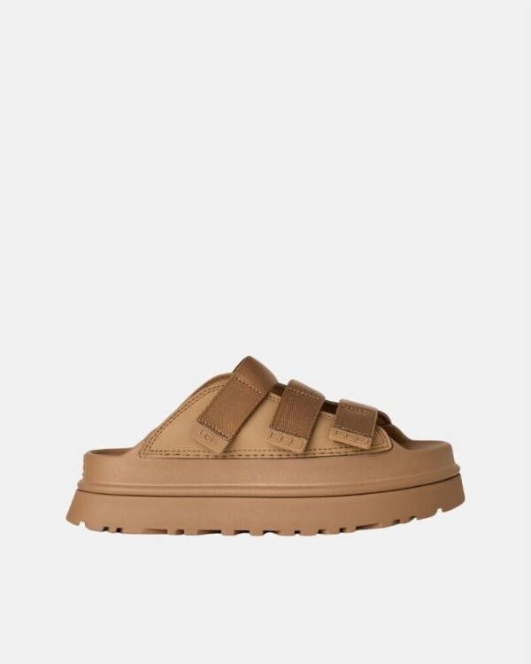 UGG Teenslippers Dames W Goldenstar Slide Maat: 43 Materiaal: Rubber Kleur: Camel