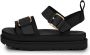 UGG Dames W Goldenstar Villa Maat: 40 Materiaal: Leer Kleur: Zwart - Thumbnail 1