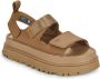 Ugg Goudglans platform sandalen Brown Dames - Thumbnail 2