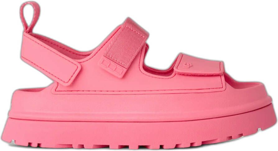 UGG Plateausandalen Goldenglow zomerschoen strandschoen plateausandaal met klittenbandsluitingen