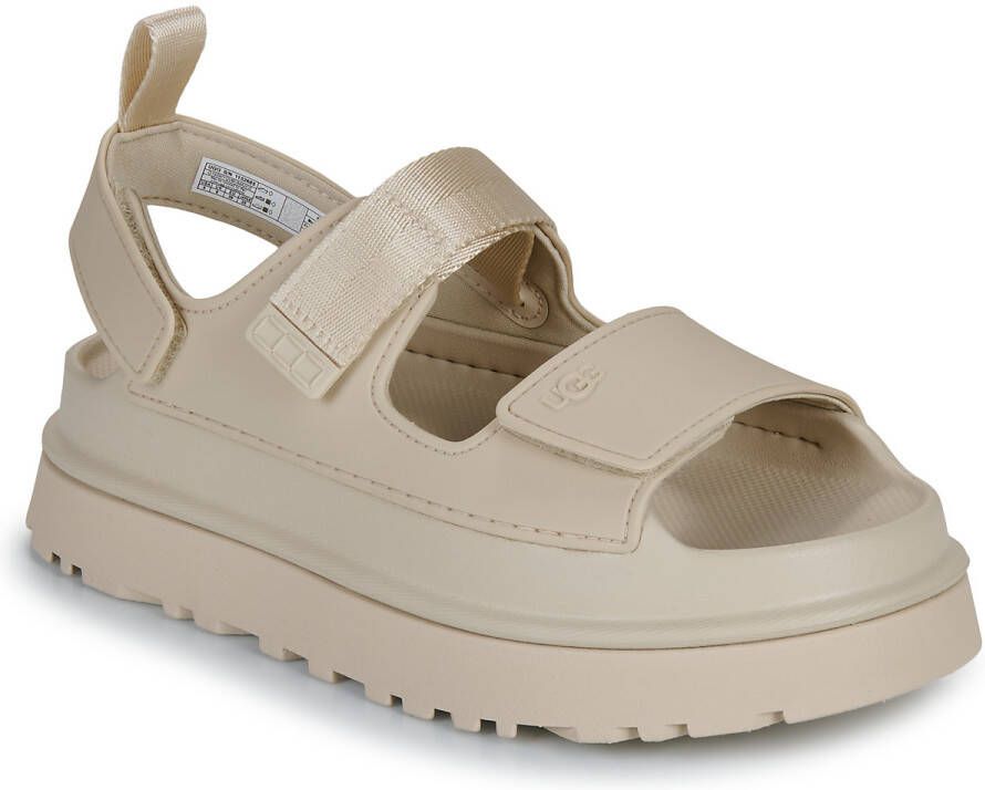 UGG Plateausandalen Goldenglow zomerschoen strandschoen plateausandaal met klittenbandsluitingen - Foto 9