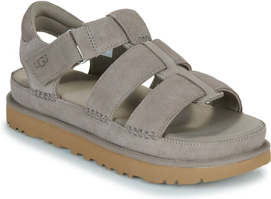 UGG Dames W Goldenstar Strap Maat: 40 Materiaal: Suède Kleur: Taupe