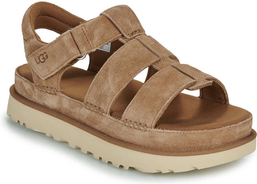 UGG Dames W Goldenstar Strap Maat: 38 Materiaal: Suède Kleur: Cognac