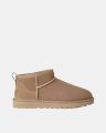 UGG Vachtlaarzen Dames W Classic Ultra Mini Suède Beige - Sand