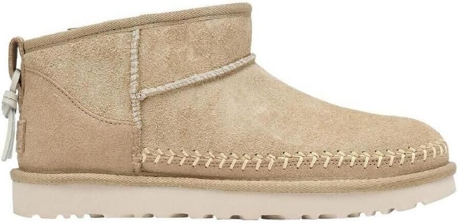 UGG Vachtlaarzen Dames W Classic Ultra Mini Biarritz Maat: 40 Materiaal: Suède Kleur: Beige - Foto 4