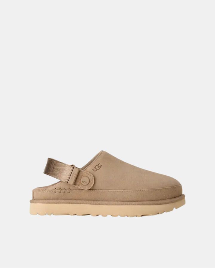 UGG Sandalen met Hak Dames Goldenstar Clog Maat: 38 Materiaal: Suède Kleur: Beige - Foto 5