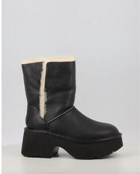 UGG Zwarte Enkellaarsjes met Bontdetail Vrouw - Foto 4