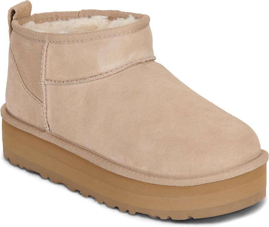 Ugg Classic Ultra Mini Platform-laars voor kinderen in Beige - Foto 2