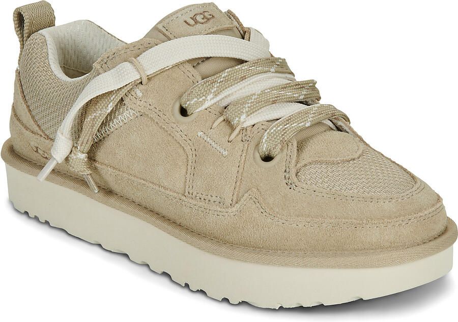 Ugg Casual Comfort Sneaker met Velours en Canvas Mesh Beige Dames - Foto 8