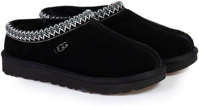 UGG Pantoffels Sloffen Instappers Suède Harde zool Dichte hiel 5955 Zwart - Foto 17