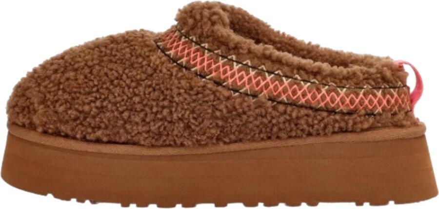 UGG Pantoffels W Tazz Braid Maat: 42 Materiaal: Leer Kleur: Cognac - Foto 3