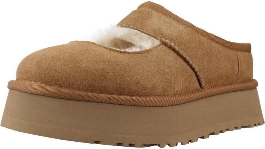 Ugg Slippers & Mules Suede Platform Sandals With Shearling Lining in bruin - Foto 4