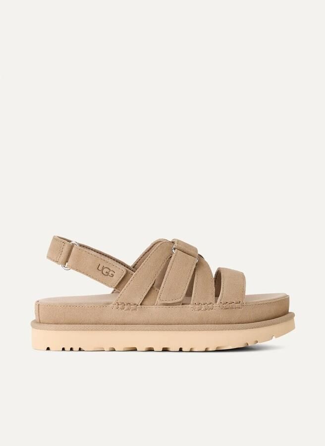 Ugg Sandalen met sleehak Goldenstar Gleam Sandal Mustard Seed - Foto 3