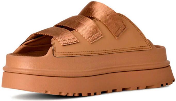 UGG Slippers GOLDENGLOW SLIDE plateauschoen sandaal flats met voetbed - Foto 10
