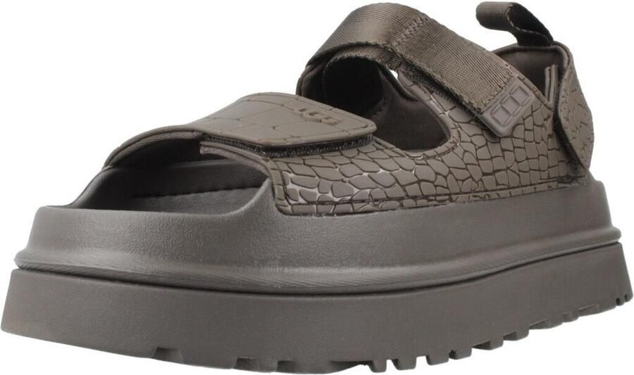 Ugg Sandalen met sleehak MANDEN W GOLDENGLOW EMBOSSED - Foto 3