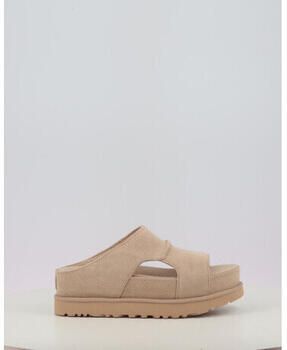 UGG Goldenstar Hi Cutout Slide beige leren sandalen - Foto 3