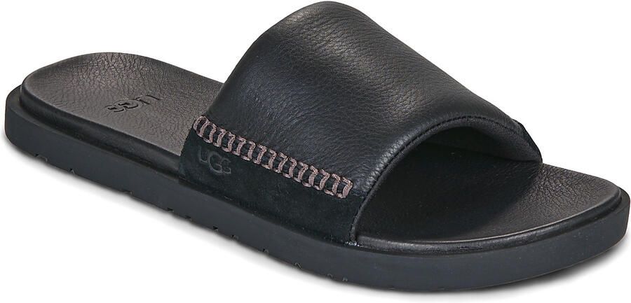 UGG Slippers Heren M Seaside Ii Slide Maat: 42 Materiaal: Leer Kleur: Zwart