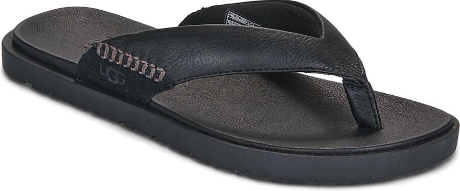 UGG Teenslippers Heren M Seaside Ii Flip Maat: 42 Materiaal: Leer Kleur: Zwart - Foto 2