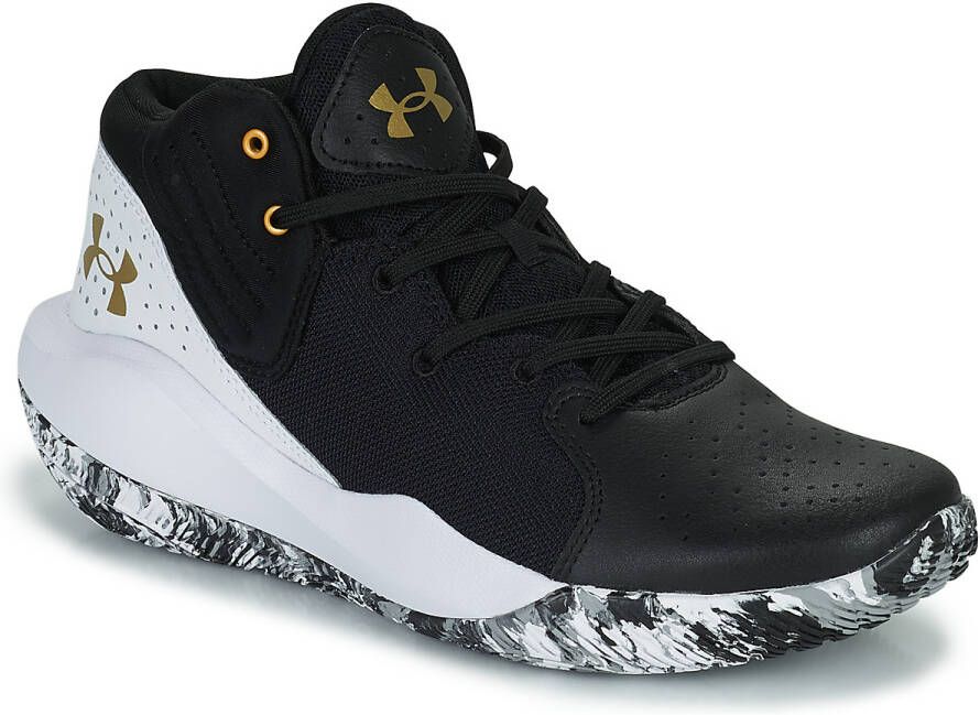 Under Armour Unisex basketbalschoenen Jet '21 Zwart Wit Metalen Goud 45.5 - Foto 3