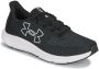 Under Armour Herenhardloopschoenen Charged Pursuit 3 Big Logo Zwart Zwart Wit 47.5 - Thumbnail 1