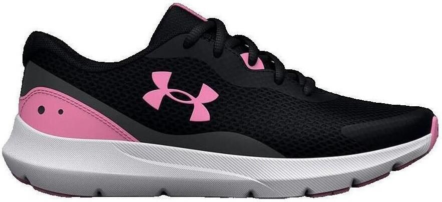 Under Armour BGS Surge 3 hardloopschoenen schoenen zwart roze Mesh 37.5