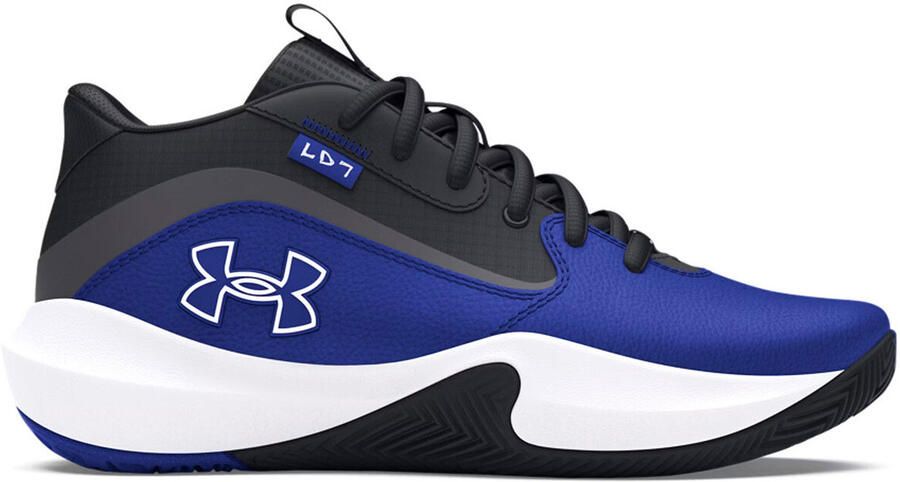 Under Armour Gs Lockdown 7 Basketbalschoenen Blauw